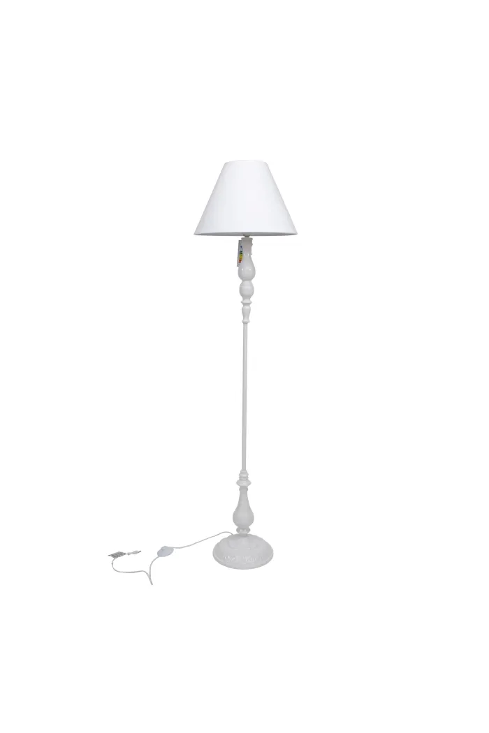 LAMPARA DE PIE DE FORJA 155 CM EN BLANCO