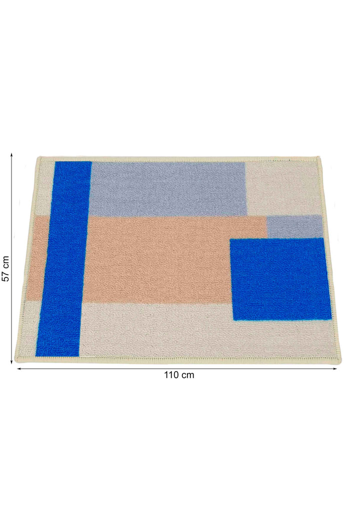 Alfombra geométrica antideslizante 110x57 cm