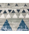 Alfombra microfibra (200x140 cm) triangles - Azul