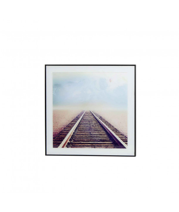 Cuadro decorativo (50x50 cm) - Vía del tren