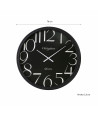 Reloj pared moderno Ø76 cm - Marco negro