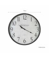 Reloj pared PVC Ø76 cm - Marco negro