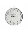 Reloj pared PVC Ø76 cm - Marco blanco
