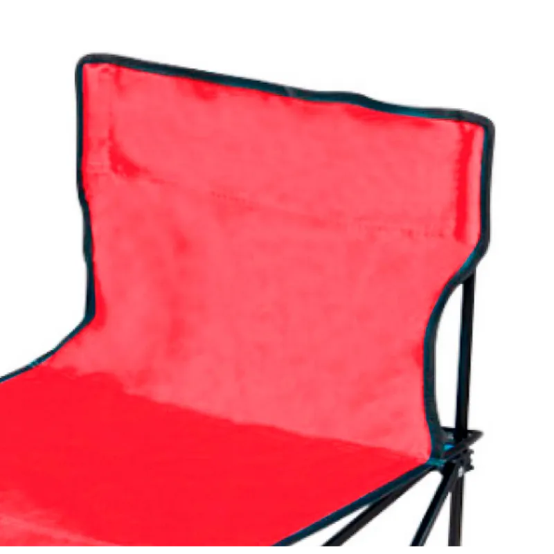 Silla de camping plegable roja