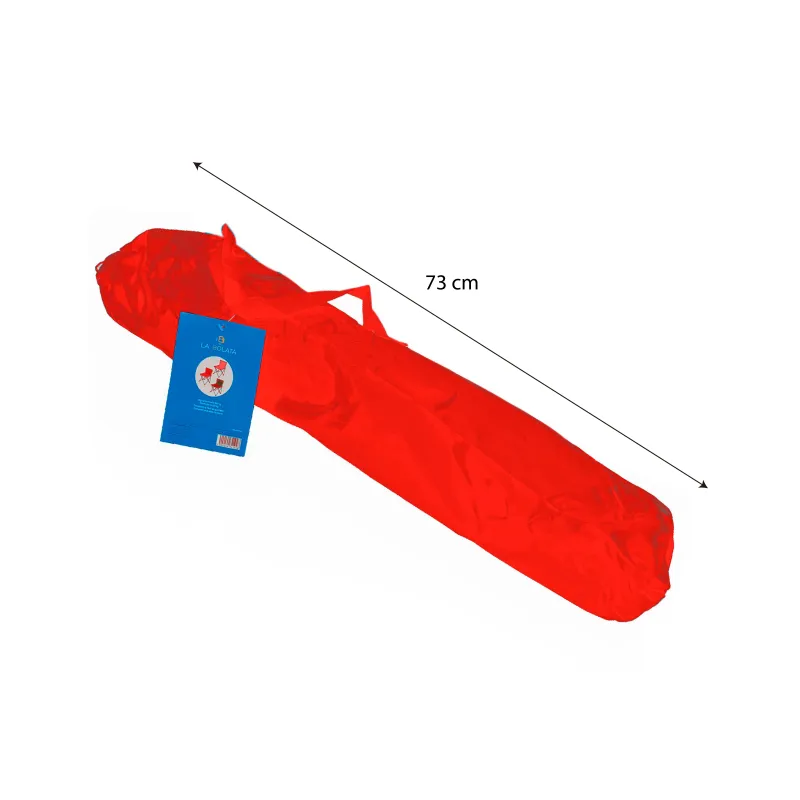 Silla de camping plegable roja