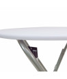 Mesa plegable blanca (Ø100 cm) madera