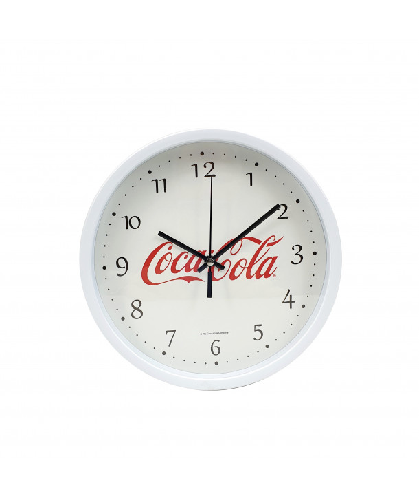 Reloj pared Coca-Cola Ø20 cm - Marco blanco