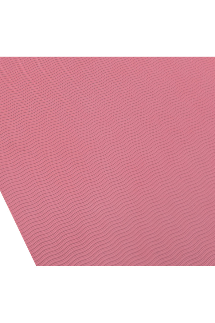 Esterilla de yoga antideslizante con correa (60 cm x 188 cm) - Rosa