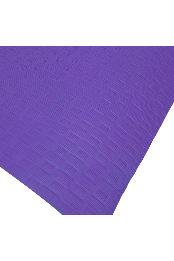 Esterilla de yoga antideslizante con correa (60 cm x 188 cm) - Morado