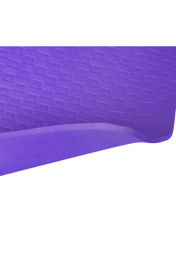 Esterilla de yoga antideslizante con correa (60 cm x 188 cm) - Morado