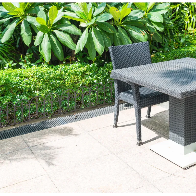 Set de 4 vallas elegantes de jardín marrón
