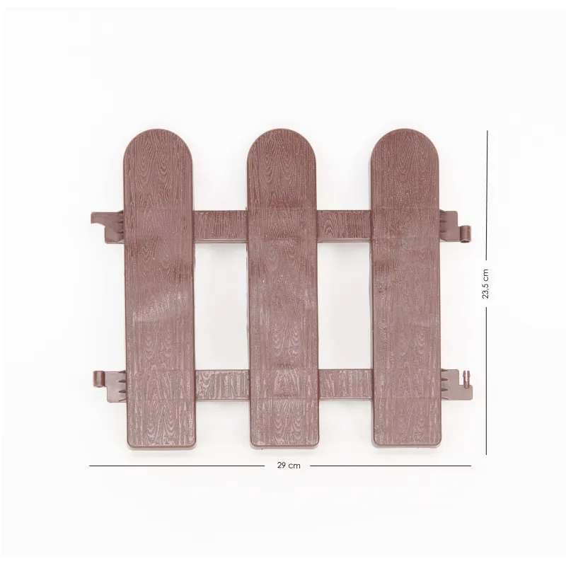 Set de 4 Vallas de Plástico para Jardín de 29x23,5 cm - 2 Colores
