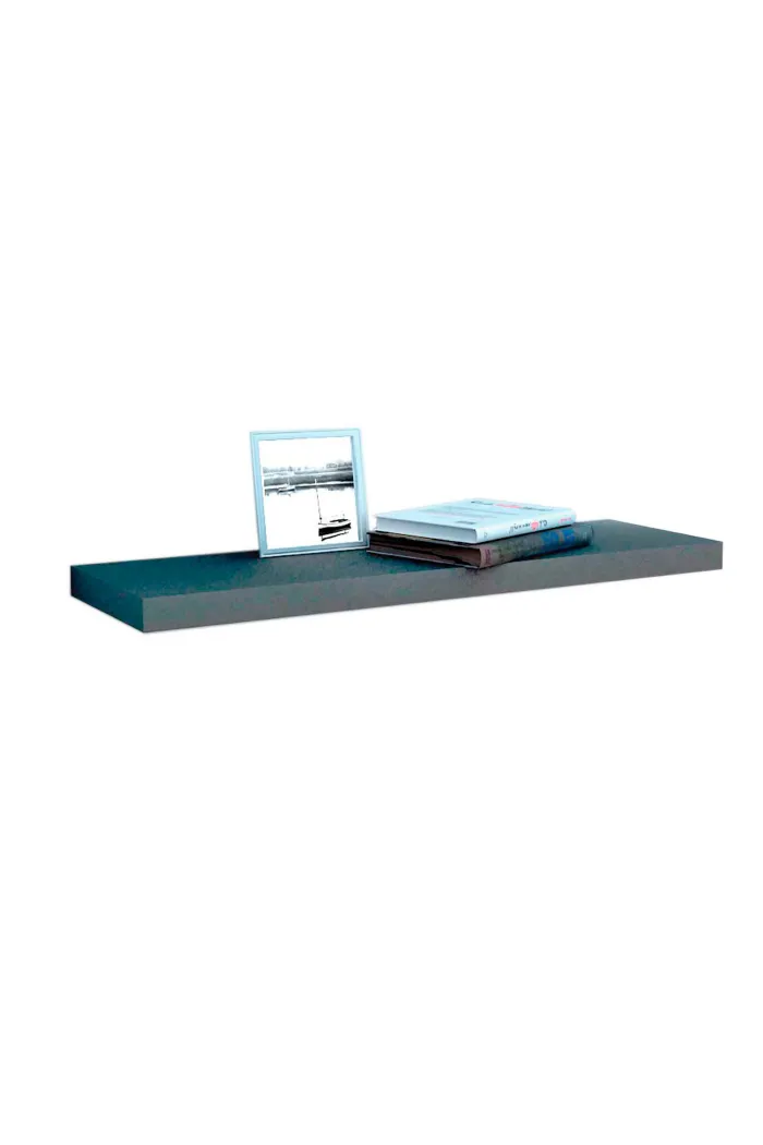 Estante gris de pared madera 80 cm