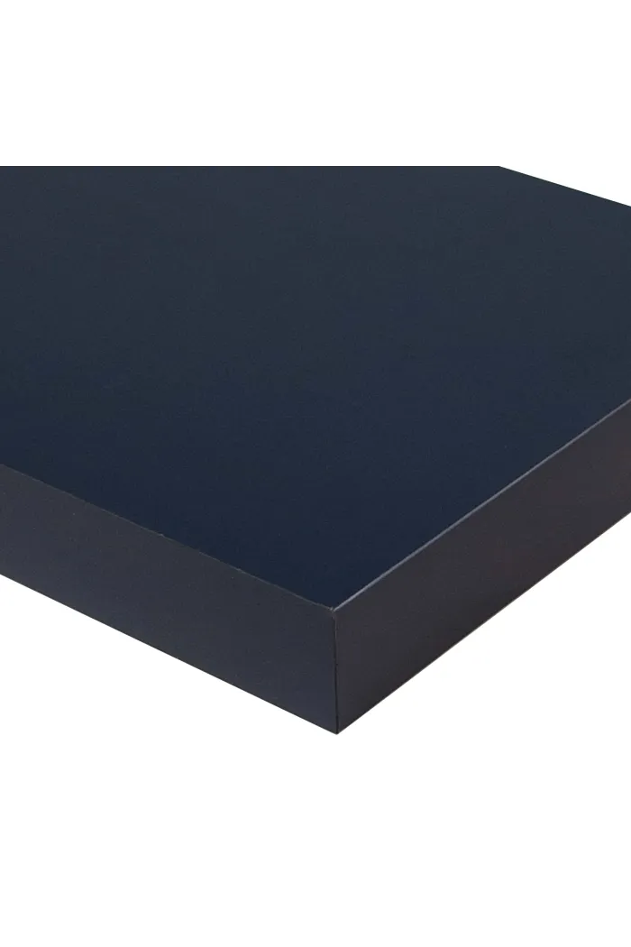 Estante negro de pared madera 80 cm