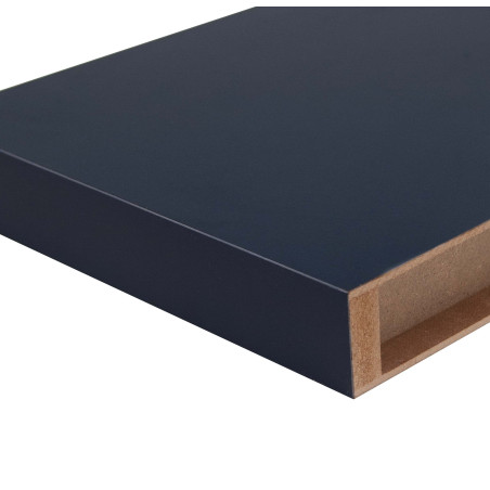 Estante negro de pared madera 80 cm