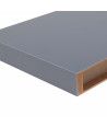 Estante gris de pared madera 23,5 cm