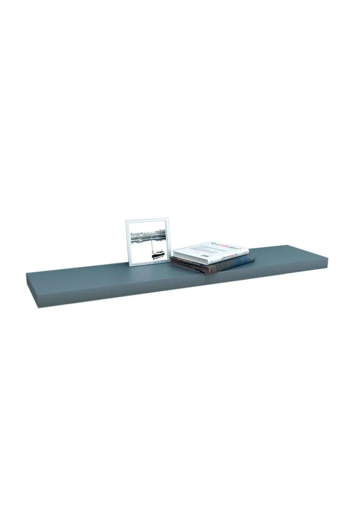 Estante gris de pared madera 100 cm