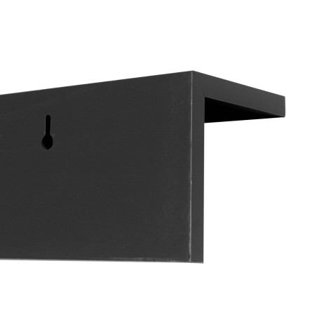 Estante perchero pared 60 cm - Negro