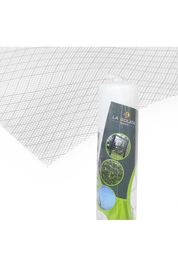 Malla de plástico (2x2 mm) fino blanco 180g/m²