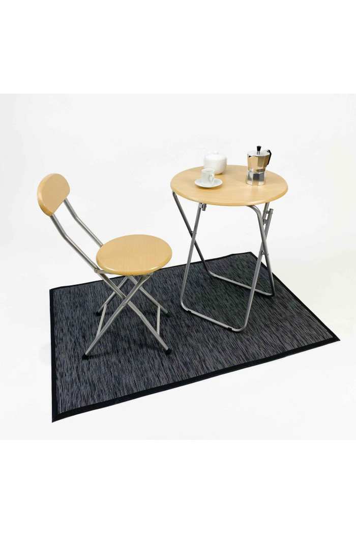 MESA PLEGABLE REDONDA MADERA