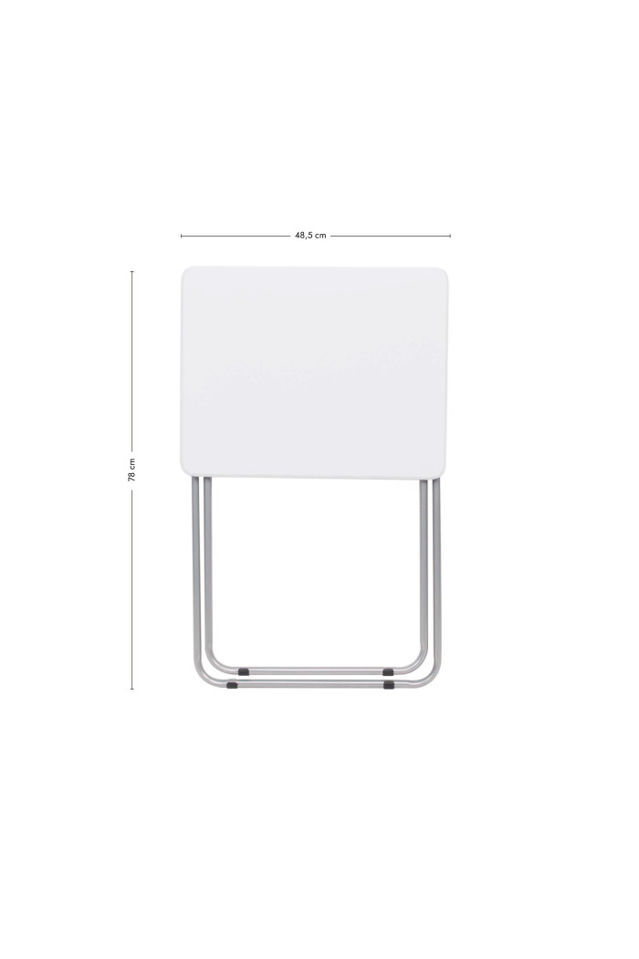 MESA PLEGABLE RECTANGULAR BLANCA