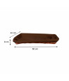 Bandeja de mimbre chocolate 65 cm