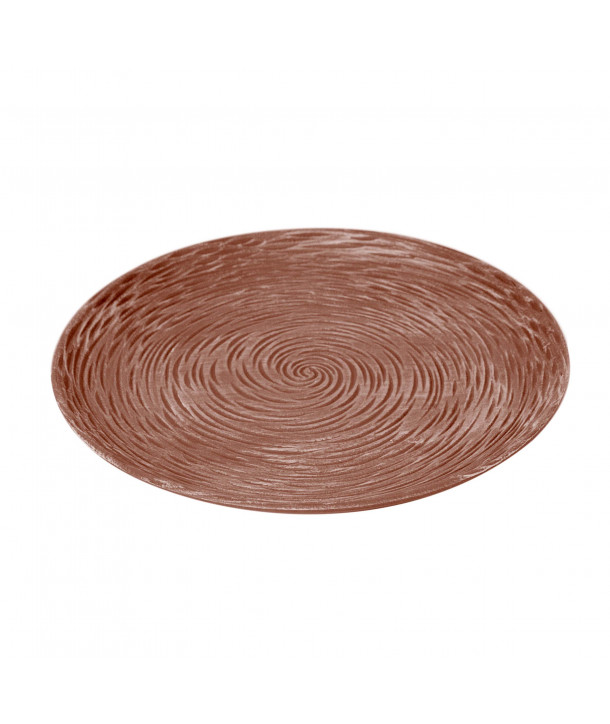 Plato bandeja (Ø29,5 cm) centro de mesa  – Espiral Marrón