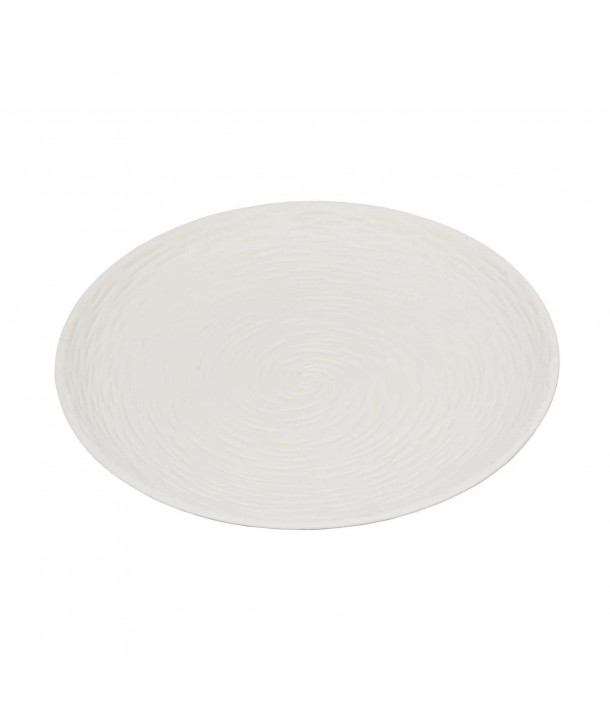 Plato bandeja (Ø29,5 cm) centro de mesa  – Espiral Blanco