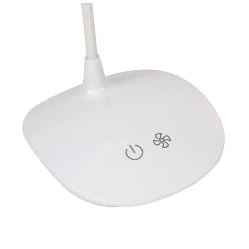 Lámpara flexo LED para escritorio con ventilador