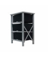 Mueble auxiliar de madera 3 cajones - Gris/Negro