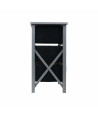 Mueble auxiliar de madera 3 cajones - Gris/Negro