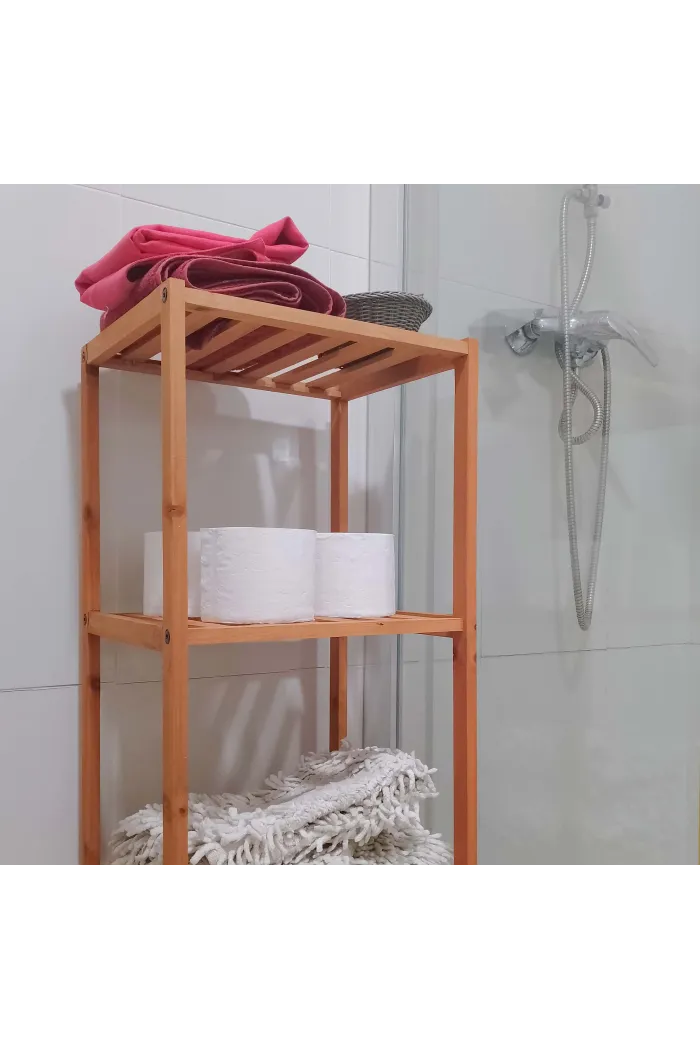 Estantería baño Montaje kit Madera