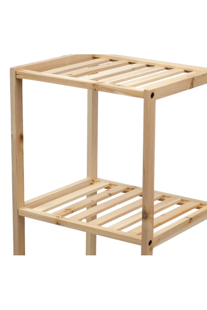 Estantería de madera 4 baldas - Natural