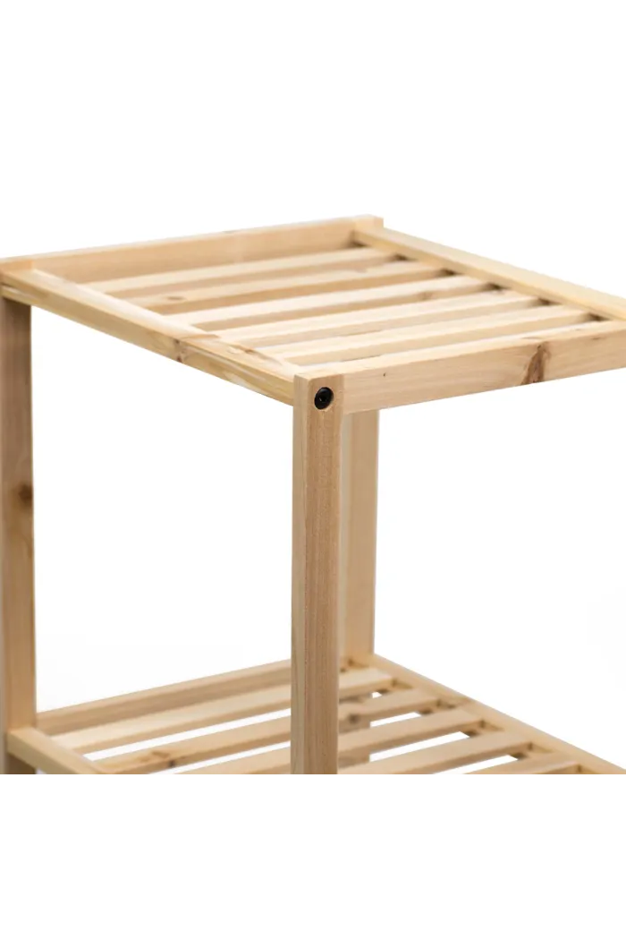 Estantería de madera 4 baldas - Natural
