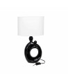 Lámpara para mesa con base moderna negra - Blanco