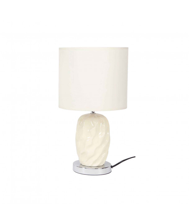 Lámpara para mesa con base de cerámica - Blanco Roto