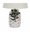 Lámpara para mesa con base metalizada - Beige