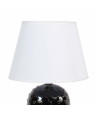 Lámpara para mesa con base cerámica puntos - Negro