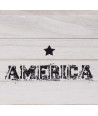 Set de 3 cajas decorativas de madera - America
