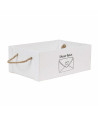 Set de 3 cajas decorativas de madera con asas - Dear Love