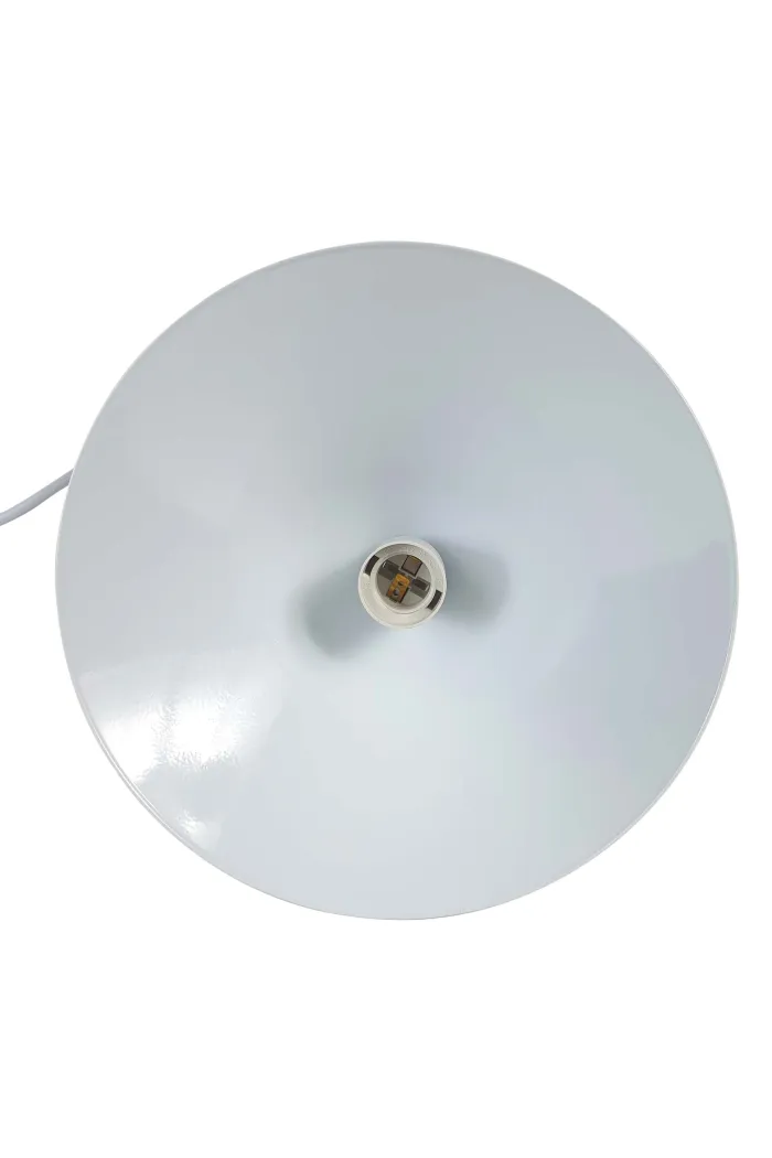Lámpara de techo en aluminio y madera - Blanco