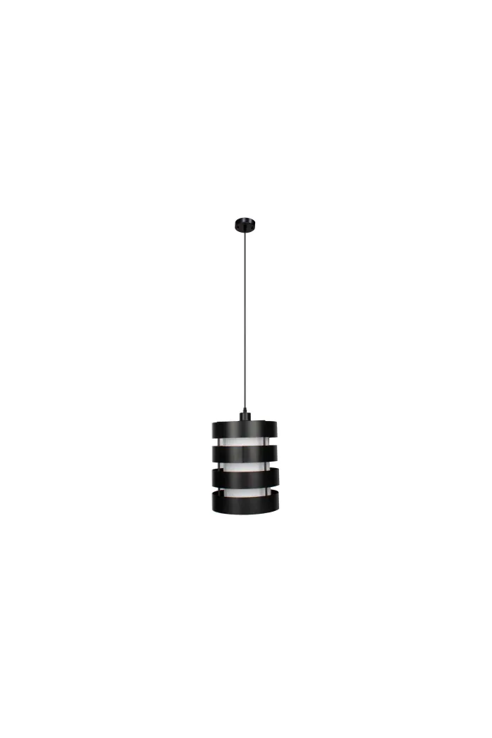 Lámpara de techo en metal negro