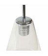 Lámpara de techo diseño en metal y cristal