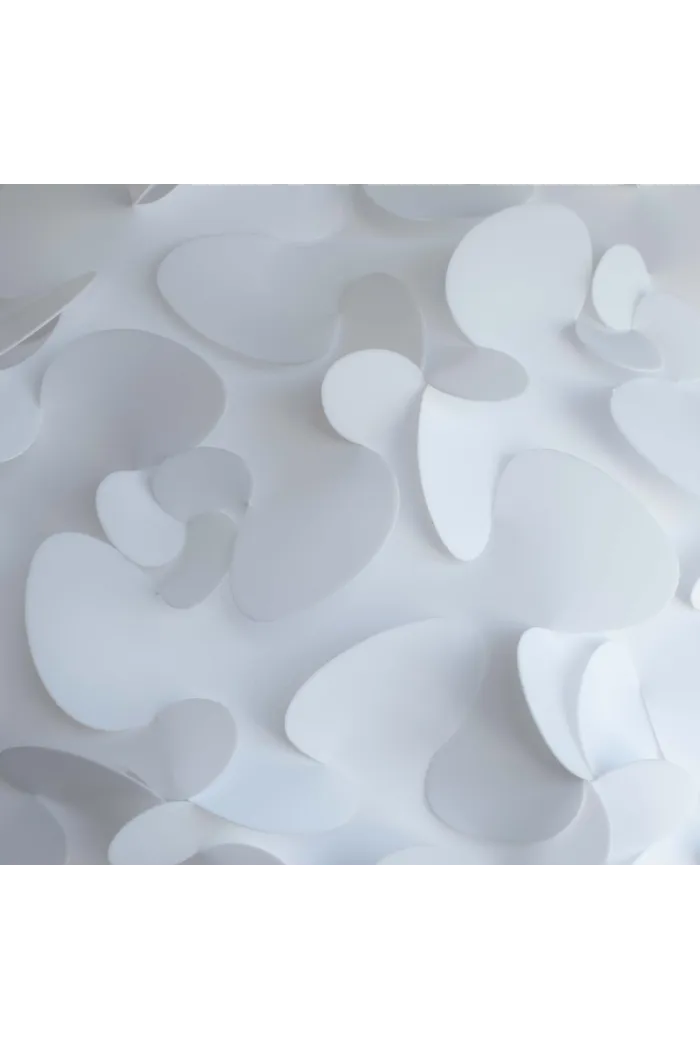 Lámpara de techo en PVC blanco