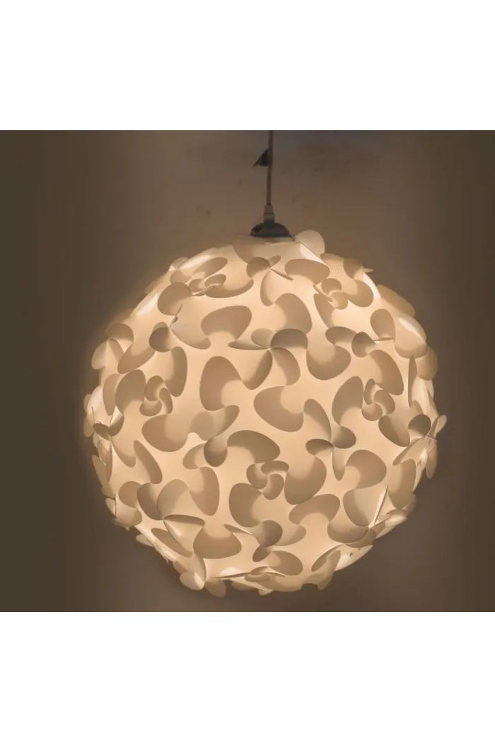 Lámpara de techo en PVC blanco