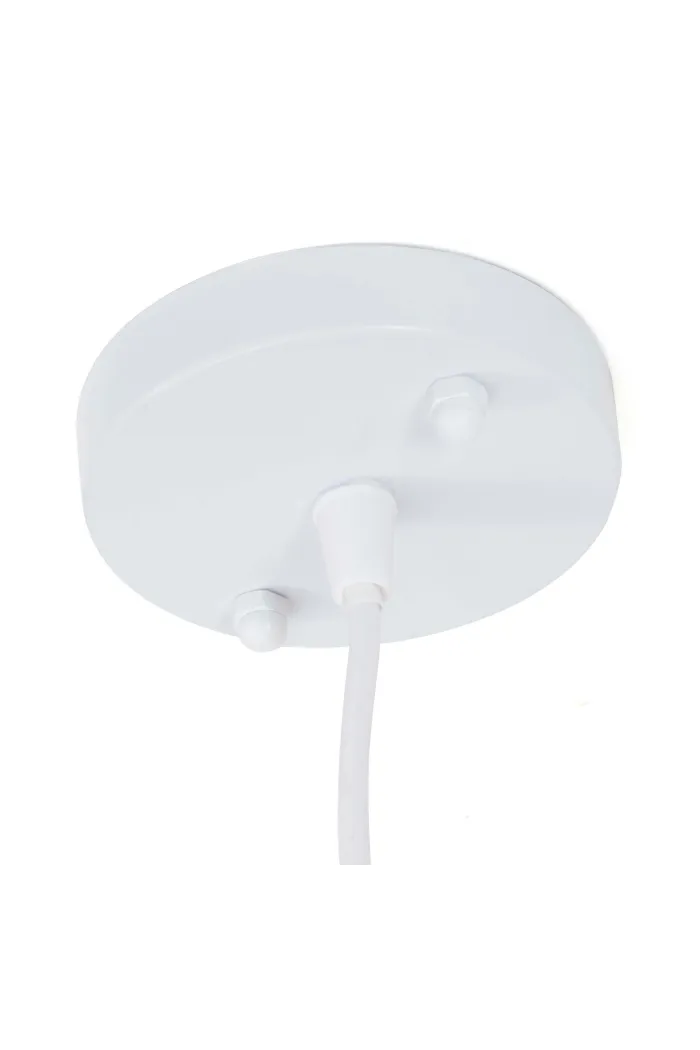 Lámpara de techo en PVC blanco