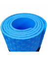 Esterilla de yoga antideslizante con correa (60 cm x 190 cm) - Azul