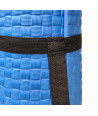 Esterilla de yoga antideslizante con correa (60 cm x 190 cm) - Azul
