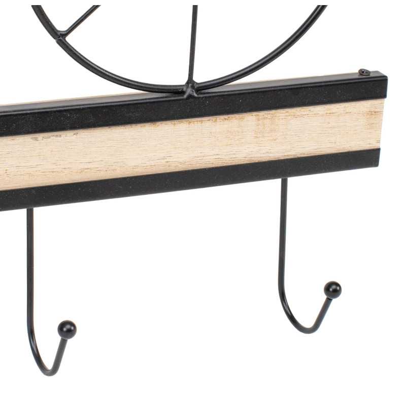 Perchero de pared bicicleta en madera