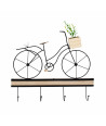 Perchero de pared bicicleta en madera